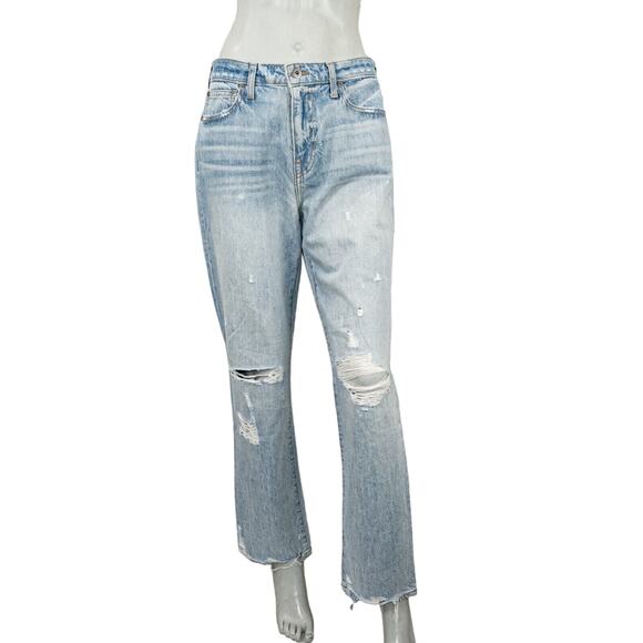 Jonathan Simkhai Eliot High-Rise Boyfriend Jeans Summerland light 27 - Picture 2 of 13